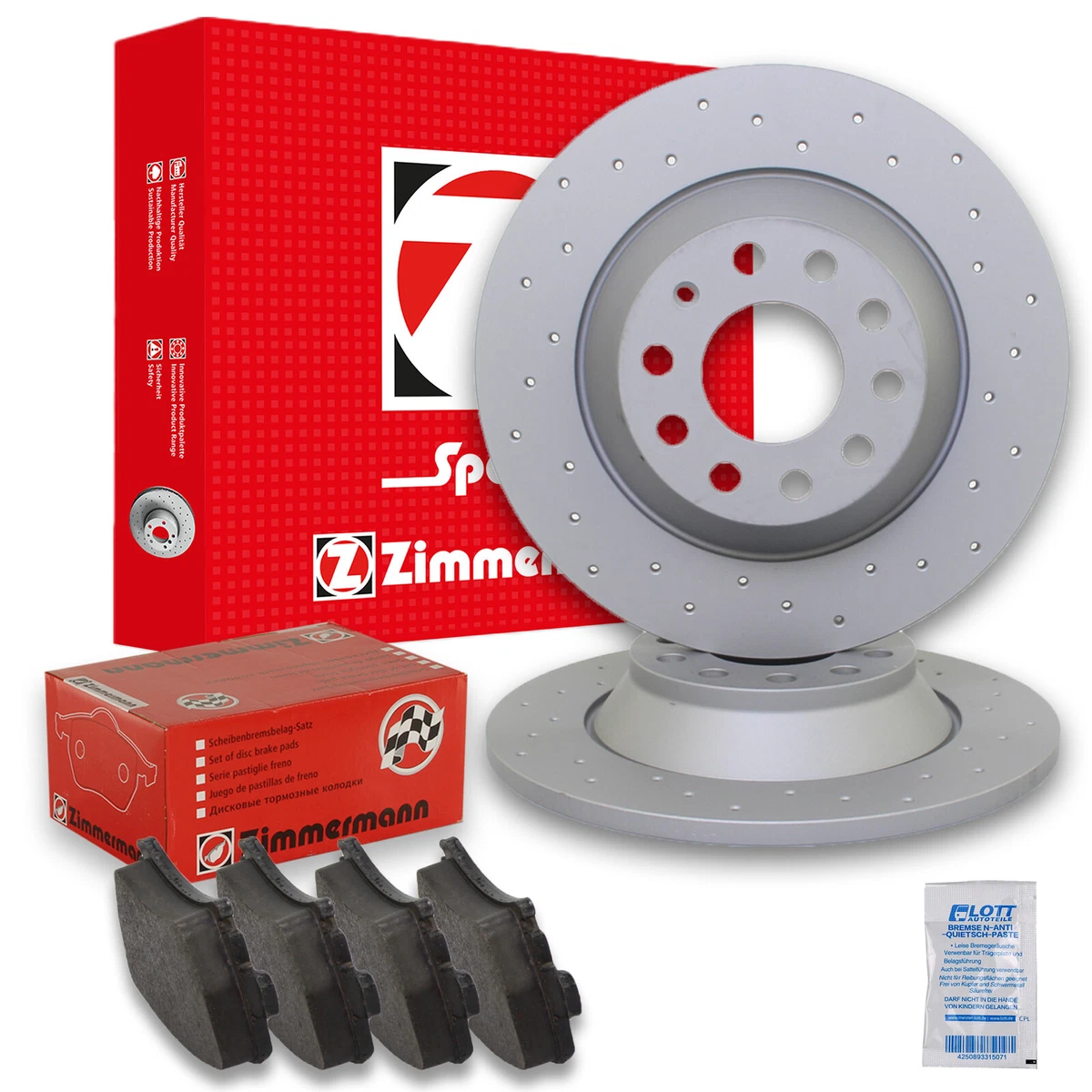 Гальмівні колодки та диски Zimmermann для PEUGEOT 806 (221) 2.0 HDI 16V