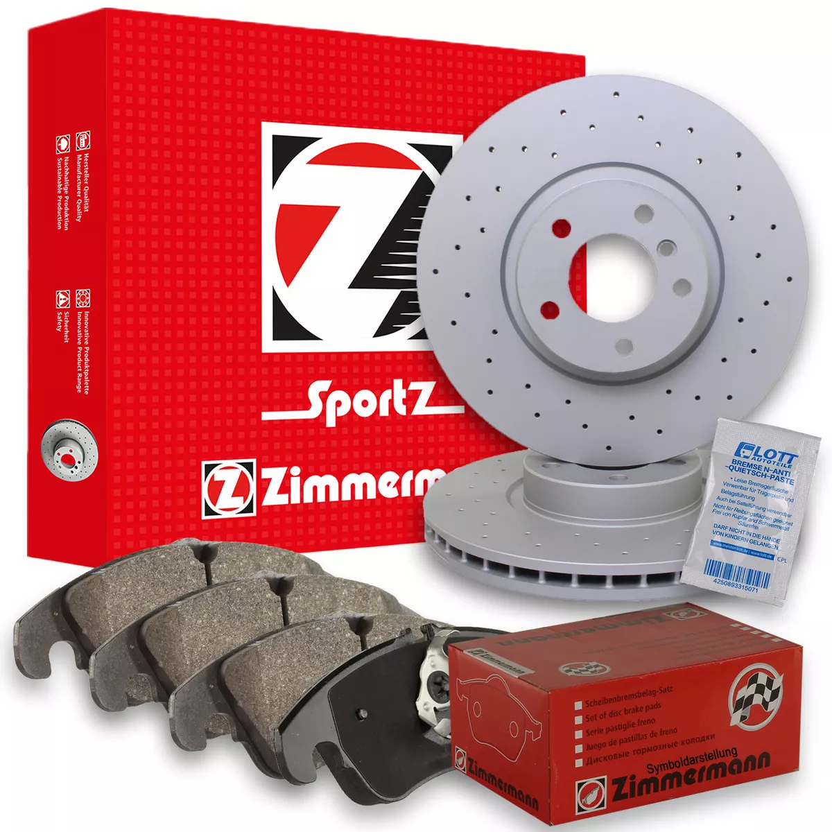 Гальмівні диски та колодки Zimmermann для Audi A6 Avant (4A5, C4)